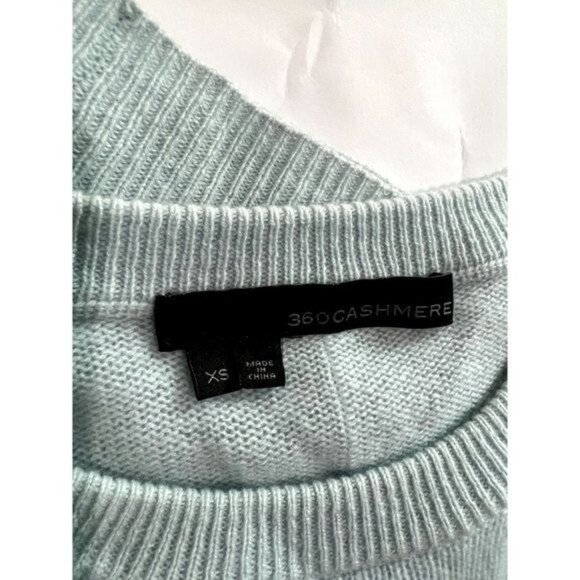 360 Cashmere Sweater in Seafoam - Picture 4 of 5